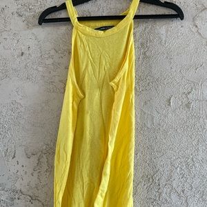 abercrombie and fitch, yellow tank top, size small